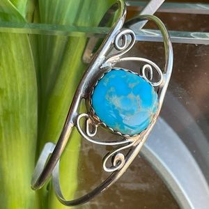 Tom Taylor Turquoise & Sterling Cuff Bracelet